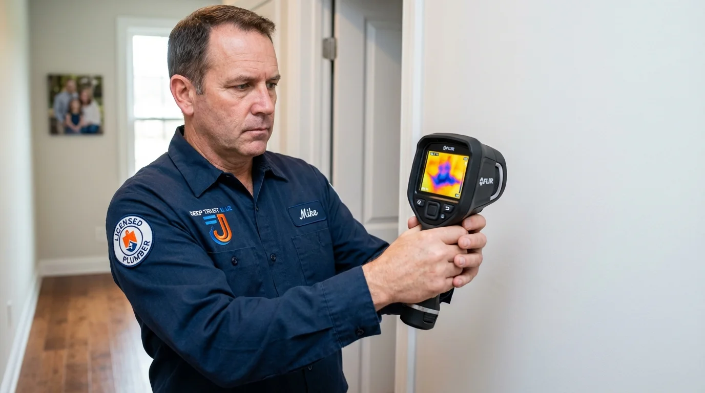 Thermal imaging leak detection by Johns Plumbing LLC in Waukomis